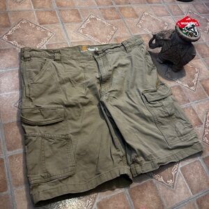 Carhartt Relaxed Fit Cargo Shorts - Khaki, Size 42